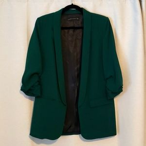 Zara 3/4 length sleeve long blazer